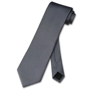 Corbata para el cuello Vesuvio Napoli color gris carbón liso para hombre gris oscuro - Imagen 1 de 2