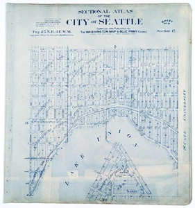 1900 SEATTLE Karte UNIVERSITY DISTRICT - WALLINGFORD (24x22) ORIGINAL SELTEN - Bild 1 von 7