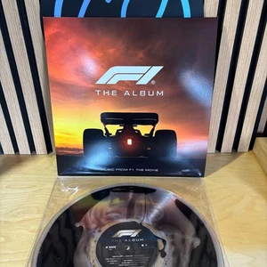 F1 the Album Vinyl soundtrack oil liquid filled LP Blood Records in hand - Xmas - Picture 1 of 8