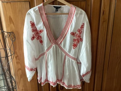 NEW LOOK BOHO SUMMER TOP 22 EXCELLENT CONDITION - Image 1 of 4