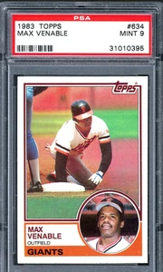 1983 Topps - Max Venable #634 PSA 9 - Picture 1 of 2