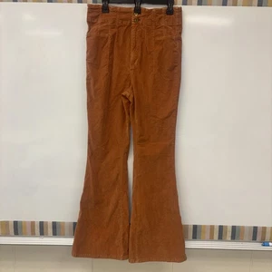 We The Free People Jayde Hose Damen 32 ausgestellt Schlaghose Cord Hippie 60er - Bild 1 von 18