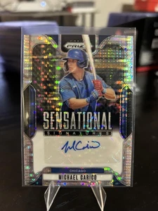 2025 Prizm Baseball #SS-MC Michael Carico Sensational Pulsar Auto - Bild 1 von 2