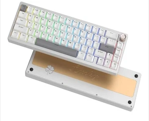 Womier SK65 Pro Wireless Silver Mechanical Gaming Keyboard with Knob, 60 Percent - Picture 1 of 5
