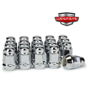 20 Lug Nuts Bulge Acorn 12x1.5 Chrome 21mm 13/16 Hex - Picture 1 of 2