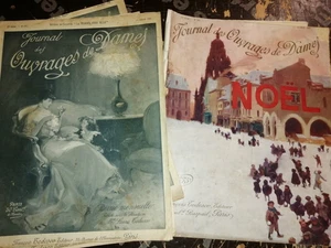 MODE COUTURE LE JOURNAL DES OUVRAGES DE DAMES JAHR 1908 SET 4 NR. EINSCHLIESSLICH WEIHNACHTEN - Bild 1 von 2