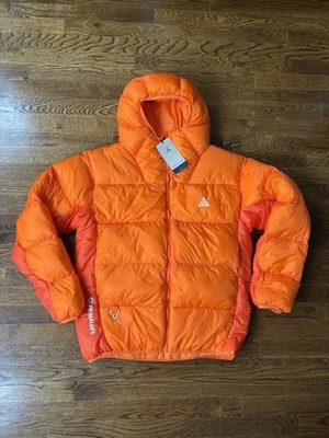 Chaqueta acolchada Nike ACG Therma-FIT ADV para hombre talla S Lunar Lake naranja cremallera completa $350 Foto 1 de 4