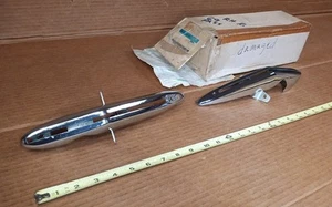 NOS 1969 Chevy Impala Caprice Belair front chrome bumper guard set 69 HAS ISSUES - Picture 1 of 22