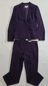 Tuta pantalone Hugo Boss donna 6 due pezzi leggero tasche foderato blazer viola - Foto 1 di 11