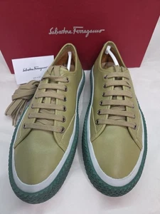 ferragamo mens shoes 8 M Olive Green - Picture 1 of 14