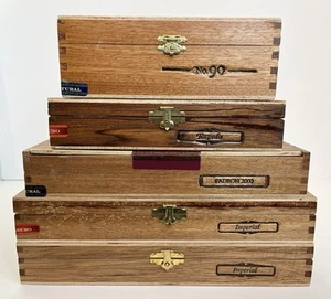 PADRON Lote de 5 cajas de cigarros de madera vacías variadas - Imagen 1 de 8