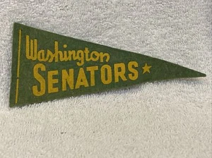 VINTAGE 1950's Washington Senators 5 1/2 Inch Felt Mini Pennant Harmon Killebrew - Picture 1 of 2