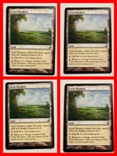 4x MTG Vivid Meadow (Lorwyn) Uncommon Land Card VLP NM