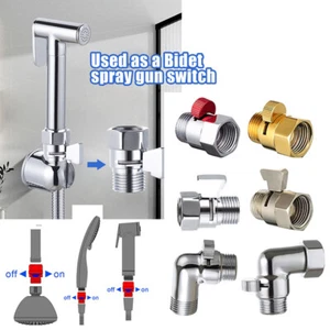 Shower Head Water Stop Valve Full Brass G1/2" Flow Quick Control Shut-OFF Valve - Picture 1 of 18