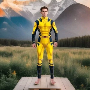 Deadpool And Wolverine Cosplay Wolverine Bodysuit Halloween Costume Unisex Small - Picture 1 of 8