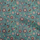 oneOone Cotton Flex Blue Fabric Asian Suzani  Quilting Supplies-7Dp