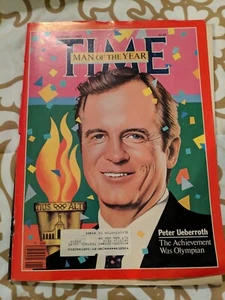 MAGAZINE TIME JAN 7, 1985 MAN OF THE YEAR PETER UEBERROTH  - Picture 1 of 4