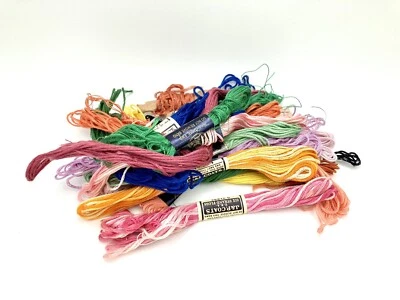 Vintage Embroidery Floss - Various Brands - Over 100 Yards! Multi-color Lot - Image 1 of 2