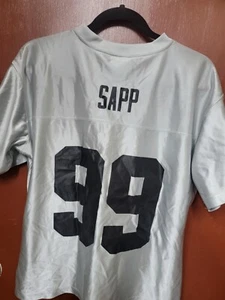 Vintage NFL Players Inc. Raiders #99 Warren Sapp Jersey Size Large Womens - Picture 1 of 3