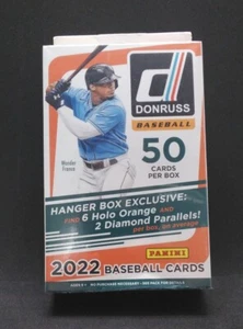 2022 Panini Donruss Baseball 50 Cards HANGER Box Factory Sealed - Picture 1 of 10