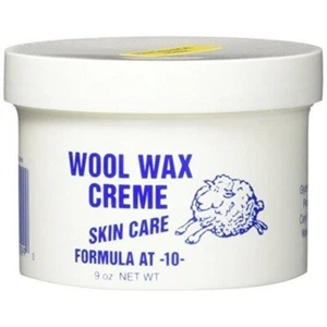 Wool Wax Creme Lotion, Lightly Scented Skin Care Formula, 9 oz tub - Picture 1 of 2