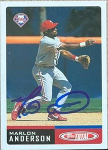 Marlon Anderson Autographed 2002 Topps Total #269 - Picture 1 of 1