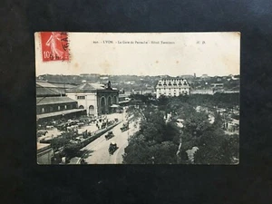 Alte Postkarte LYON - La Gare de Perrache - Hotel Terminus - Bild 1 von 2