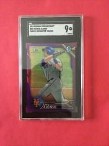 2016 Bowman Chrom Lila 1. Bowman Peter Pete Alonso RC #/250 SGC 9 - Bild 1 von 2
