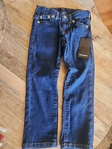 Nwt- New~ True Religion Geno Relaxed Slim Boy's Jeans Size 5 * Adjustable Waist - Picture 1 of 5