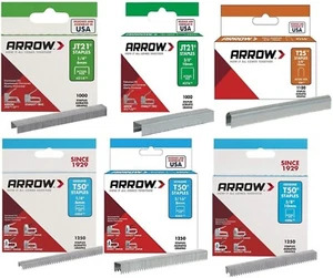 Arrow Staples Stapler Stanley Dewalt Bostitch 6mm 8mm 10mm 1/4" 5/16" 3/8" - Picture 1 of 20