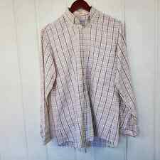 VTG Burberrys of London Plaid Cotton Wool Blend Button Down Collar Shirt Mens S
