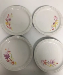 Le Creuset New Set of 4 Autumn Decal 7.5" Stoneware Tea Plates - Picture 1 of 6