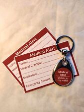 Medical Alert Keyring & Cards by Curiosity Crafts