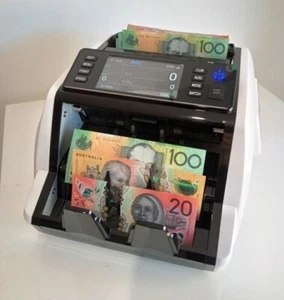 MONEY COUNTING MACHINE GENUINE AUSCOUNT AUS1100 COMPACT MONEY COUNTER BANK QLTY - Picture 1 of 2