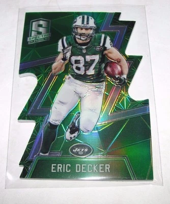 2016 Spectra ERIC DECKER #83 Neon Green Die Cut Insert/15 NY Jets GOLDEN GOPHERS - Image 1 of 2