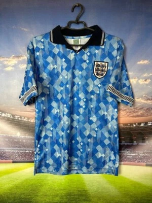 England Retro Replicas football shirt 1990 - 1992 Jersey Score Draw Mens Size S - Image 1 of 4