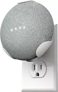 Powerclip Outlet Mount for Google Nest Mini (Chalk), Speaker Wall Hub for 2Nd Ge - Picture 1 of 12