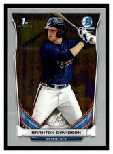 2014 Bowman Draft Chrome #CDP28 BRAXTON DAVIDSON Atlanta Braves ~B7A