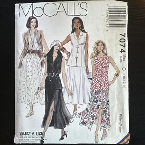 Falda Chaleco Patrón McCalls 7074 Talla 10 12 16 Patrón Costura SIN CORTAR - Imagen 1 de 3
