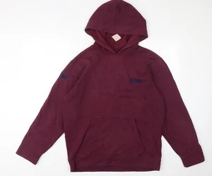 Lee Cooper Mens Red Cotton Pullover Hoodie Size L - Logo, Embroidered - Picture 1 of 10