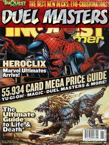INQUEST GAMER #110: HEROCLIX - MARVEL ULTIMATE ARRIVE! - YU-GI-OH! - MAGAZINE - Picture 1 of 2