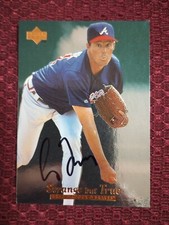 GREG MADDUX 1996 UPPER DECK FOIL  AUTO ATLANTA BRAVES AUTOGRAPH