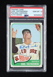 Carl Yastrzemski Signed 1965 Topps #385 Autograph Graded PSA 10 - Bild 1 von 2