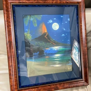 John Al Hogue "Perez Moon" Silkscreen Canvas Edition Number 2/200 Signed - Picture 1 of 10