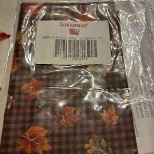 Brandneu LongaaBerger Herbst Gingham Servietten - Bild 1 von 1