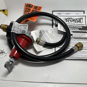 Bayou Classic 5HPR-40 48" PROPANE LPG Hose High Pressure Adjustable Regulator - Picture 1 of 5