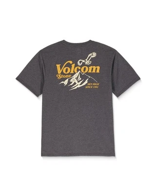 VOLCOM - Mens Back Country T-Shirt - Heather Black - Casual Short Sleeve Tee - Image 1 of 4