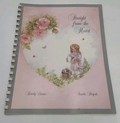 China Painting Book Straight from the Heart Cimino Shryock Roses Kids 1989 VTG - Image 1 of 4