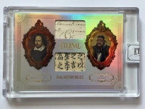 2024 Eternal Cuts William Shakespeare Confucius Dual History Relics /50 - Picture 1 of 2