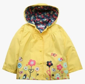 Toddler Girls Waterproof Hooded Coat Jacket Outwear Raincoat Hoodies Size 2/3T - Picture 1 of 3